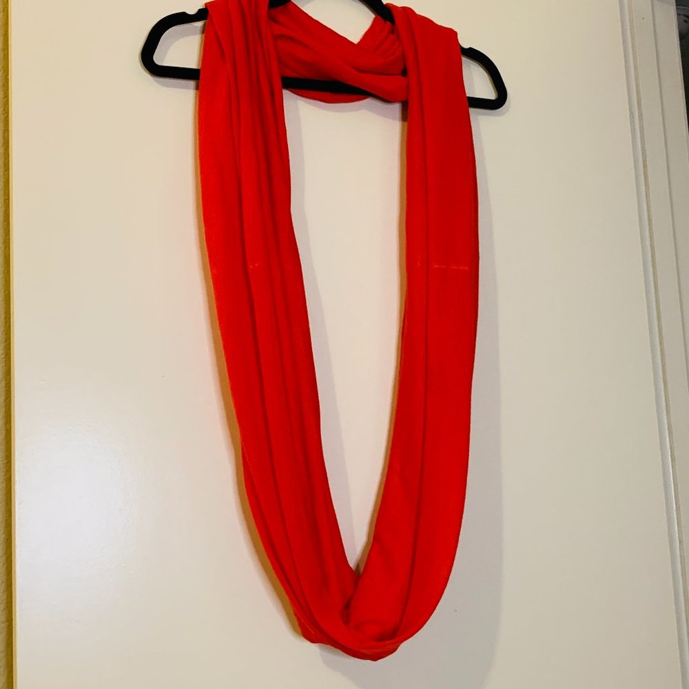 Lightweight Red Infinity Scarf